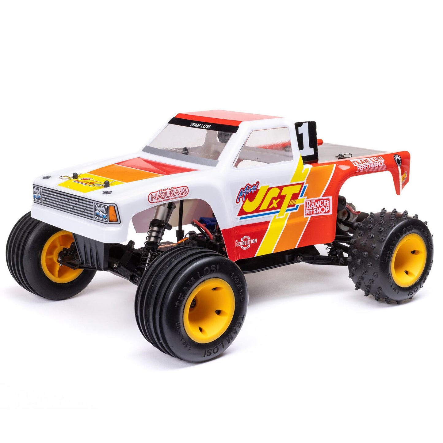 Losi 1/16 Mini JRXT side profile on white background