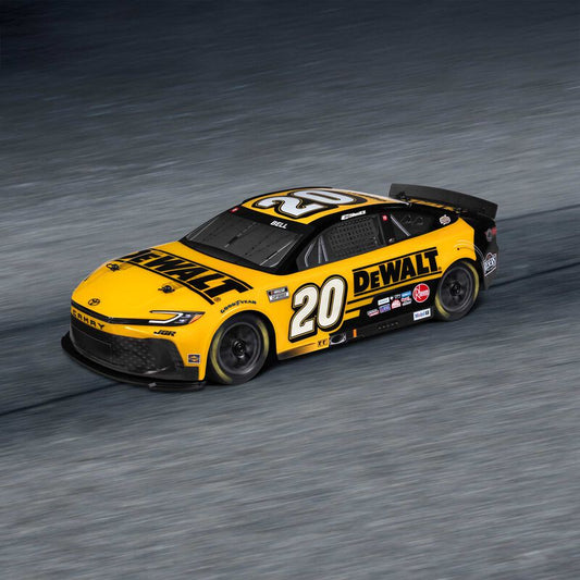 NASCAR RC Race Car Christopher Bell® No. 20® 2025 DEWALT Toyota Camry XSE 2S AWD RTR Brushed On-Road (Battery & Charger Included), Yellow