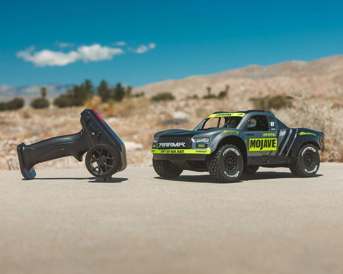 Arrma Mojave Grom MEGA 4WD 380 Brushed 1/16 RTA Electric Desert Truck Kit (Black/Clear)