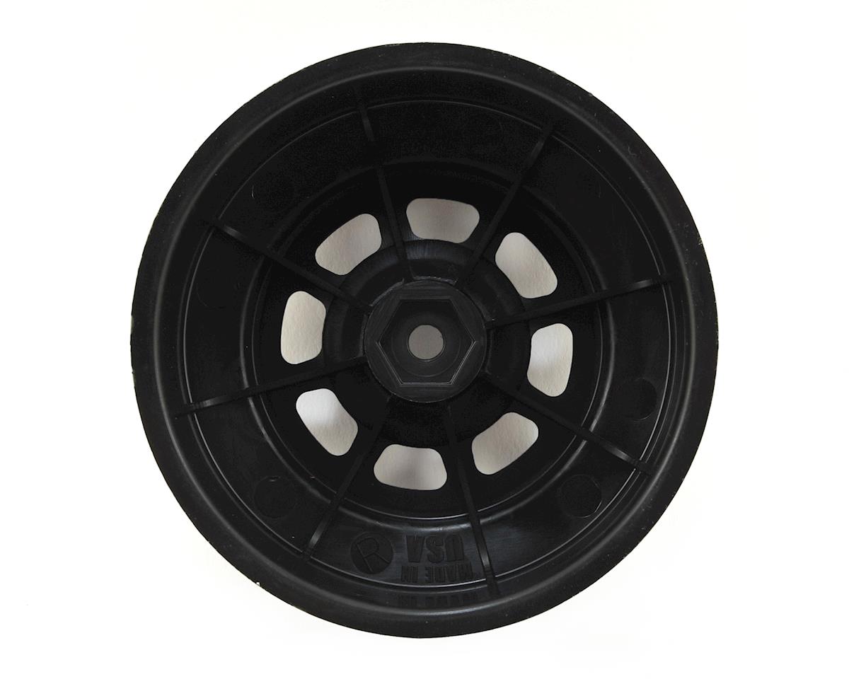 DE Racing Speedway Short Course Wheels (Black) (4) (21.5mm Backspace) (Slash Rear) w/12mm Hex