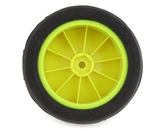 JConcepts Smoothie 2 2.2" Pre-Mounted 2WD Front Buggy Tires (Yellow) (2) w/12mm Hex (Silver)