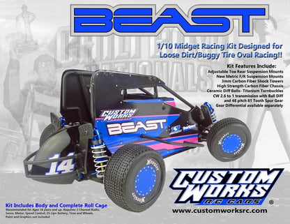 Custom Works RC Beast Midget Car Kit CW-0650