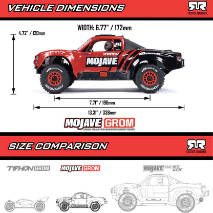ARRMA 1/16 MOJAVE GROM 4X4 RTR Brushed Desert Truck (Battery & Charger Included)