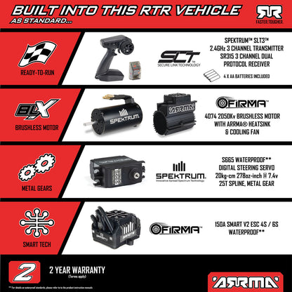 ARRMA 1/7 TALION 6S EXB 4X4 RTR Brushless Speed Truck
