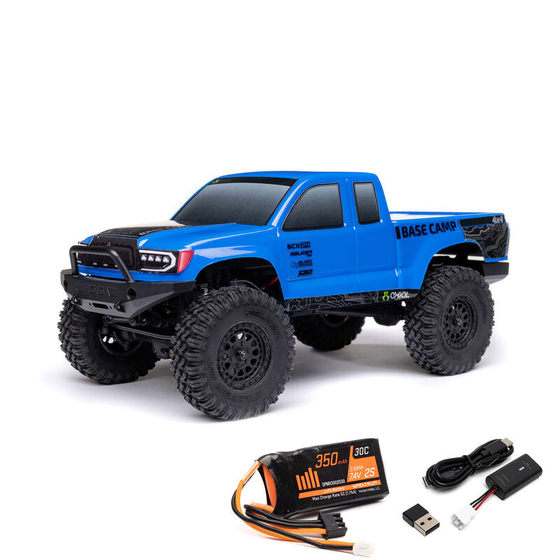 SCX24 Base Camp 4X4 RTR Brushed Rock Crawler (Battery & Charger Included)