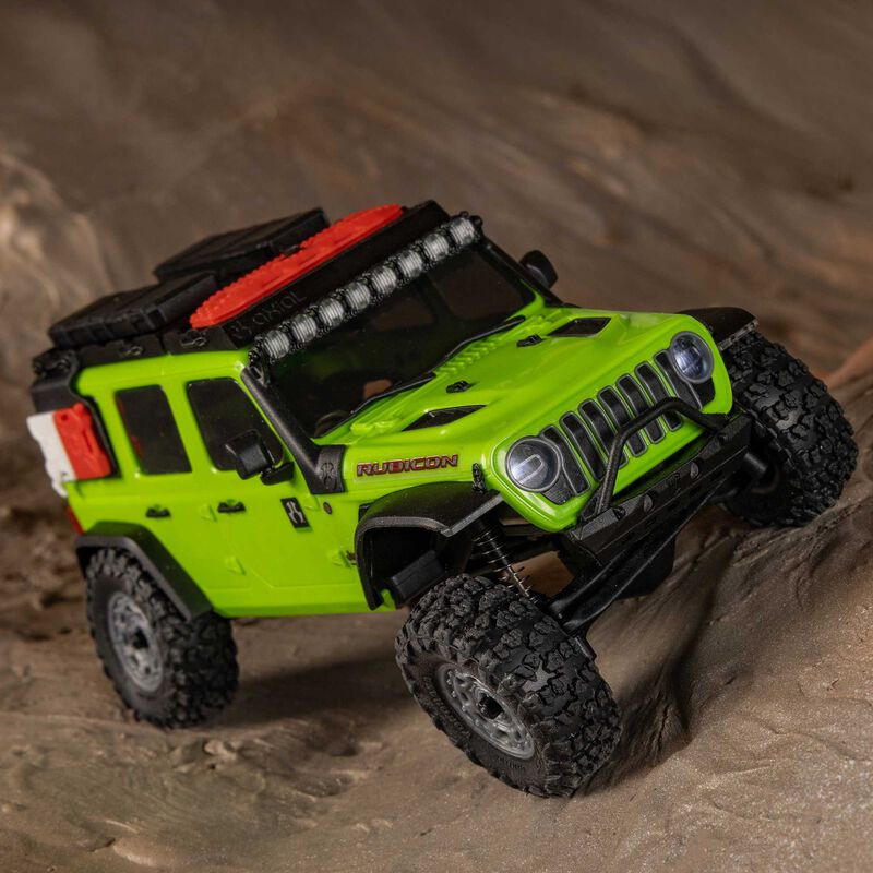 1/30 SCX30 Jeep Wrangler JLU 4X4 RTR Brushed Rock Crawler (Battery & Charger Included), Green