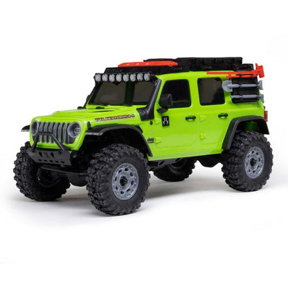 1/30 SCX30 Jeep Wrangler JLU 4X4 RTR Brushed Rock Crawler (Battery & Charger Included), Green