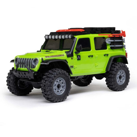 1/30 SCX30 Jeep Wrangler JLU 4X4 RTR Brushed Rock Crawler (Battery & Charger Included), Green