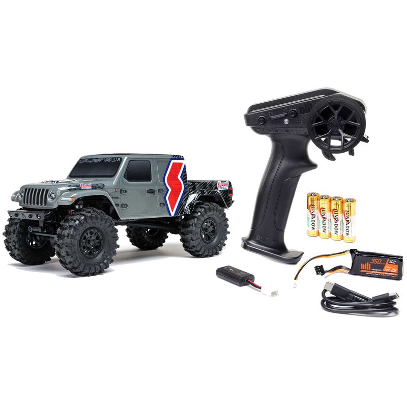 Axial SCX24 Summit Racing Jeep Gladiator 1/24 4X4 Rock Crawler RTR - Gray
