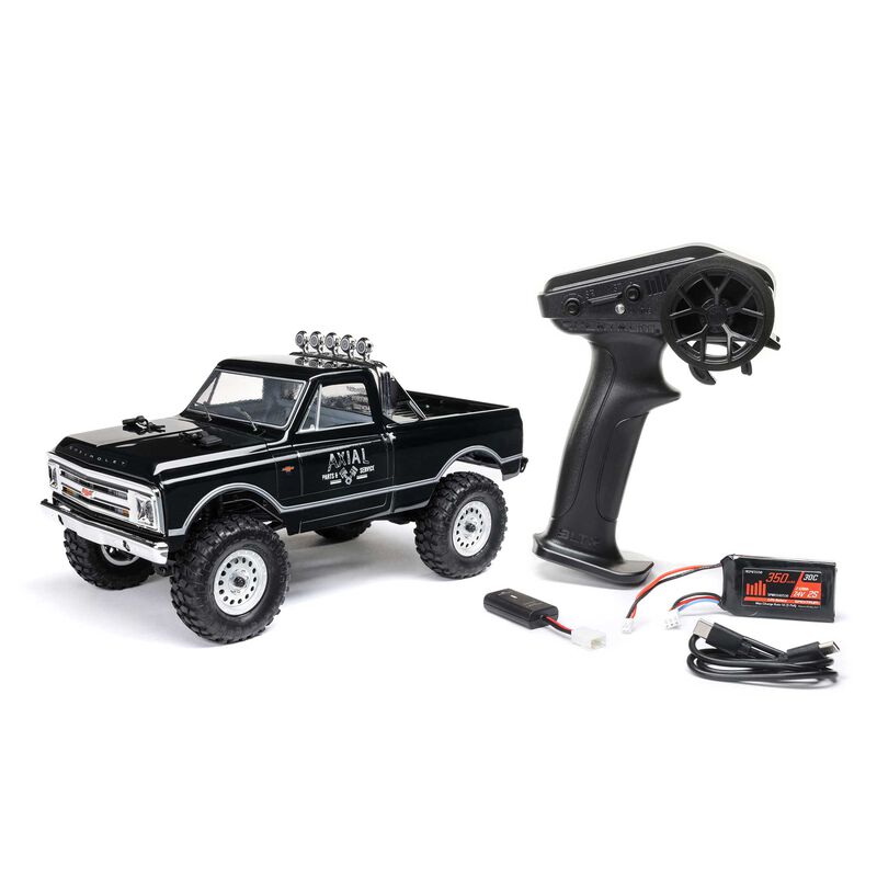 1/24 SCX24 1967 Chevrolet C10 4X4 RTR Brushed Rock Crawler (Battery & Charger Included), Orange