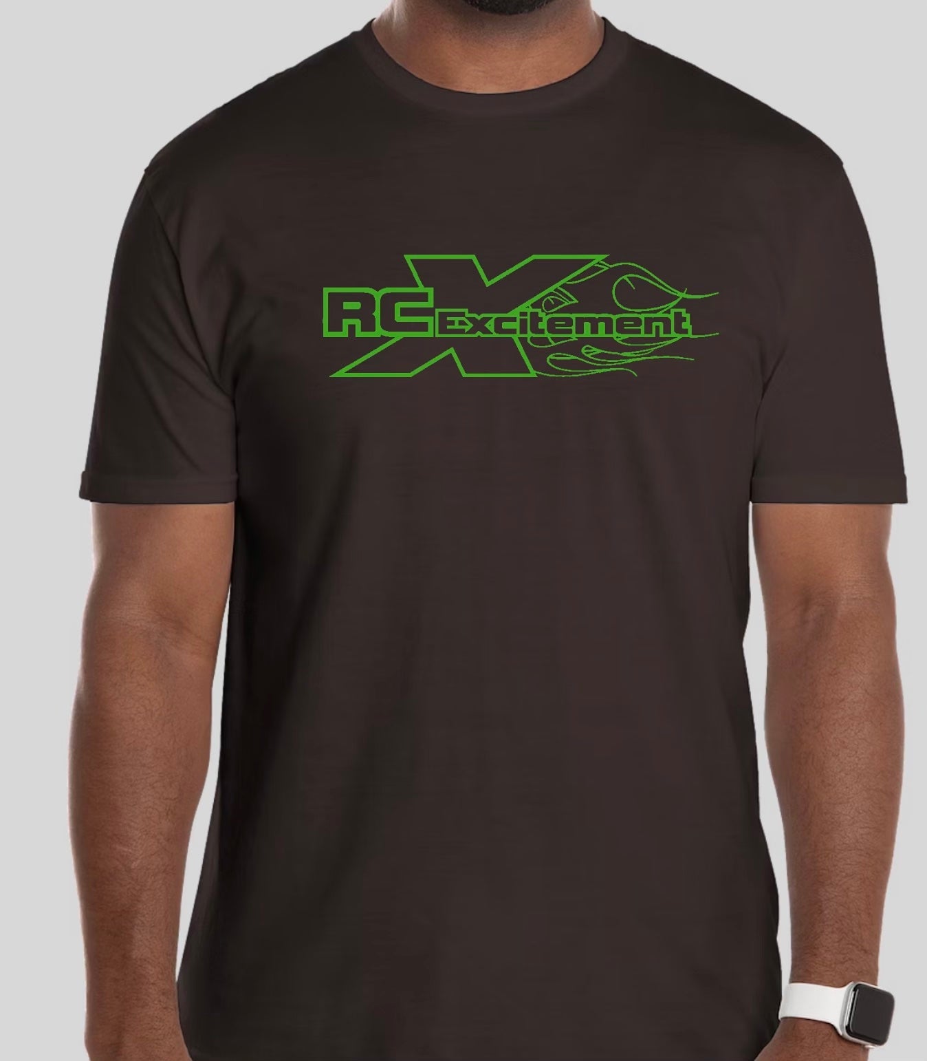 Black RCE shirt with RCE green logo