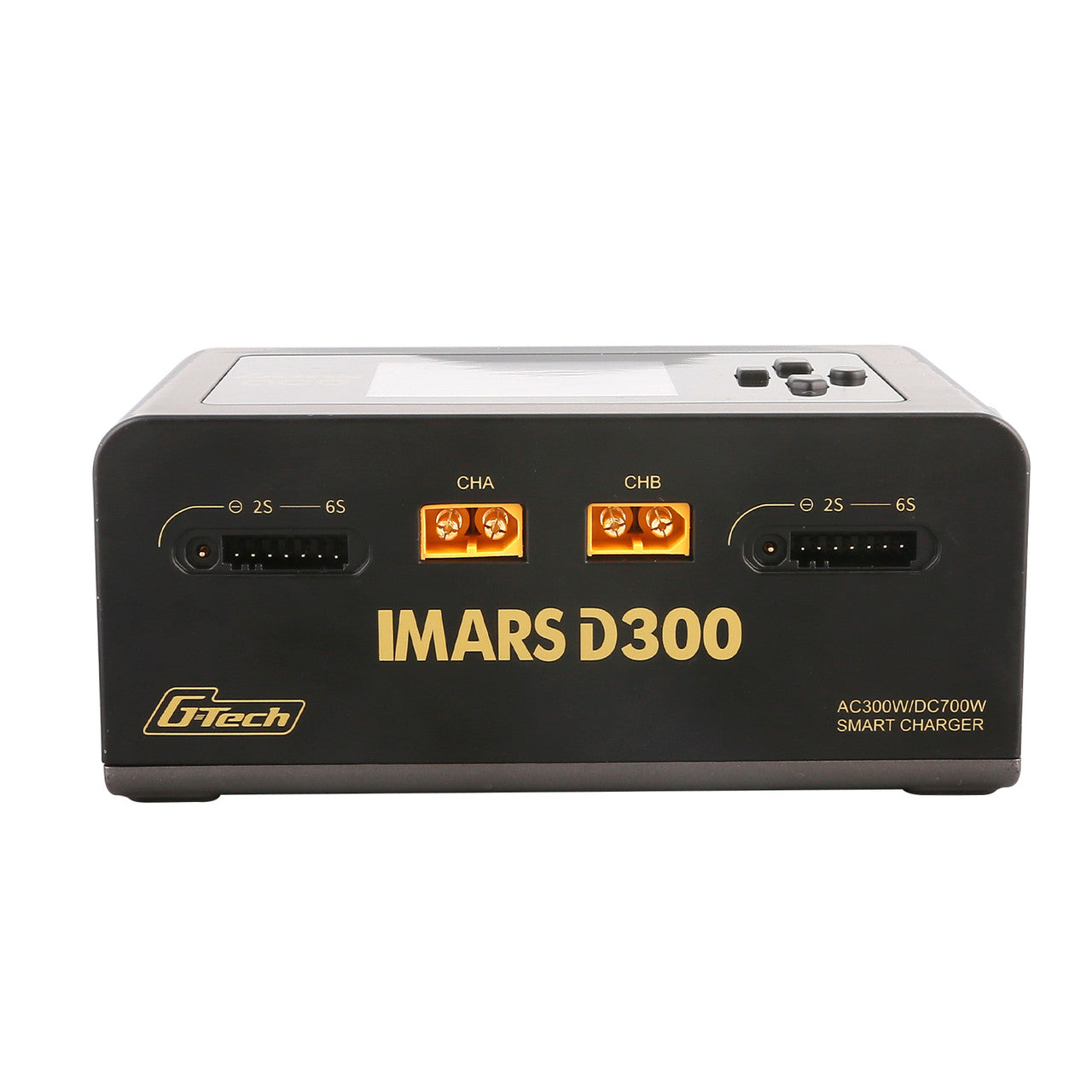 Gens ace iMars D300 G-Tech Dual Channel AC/DC 300W/700W RC Battery Charger - US Black