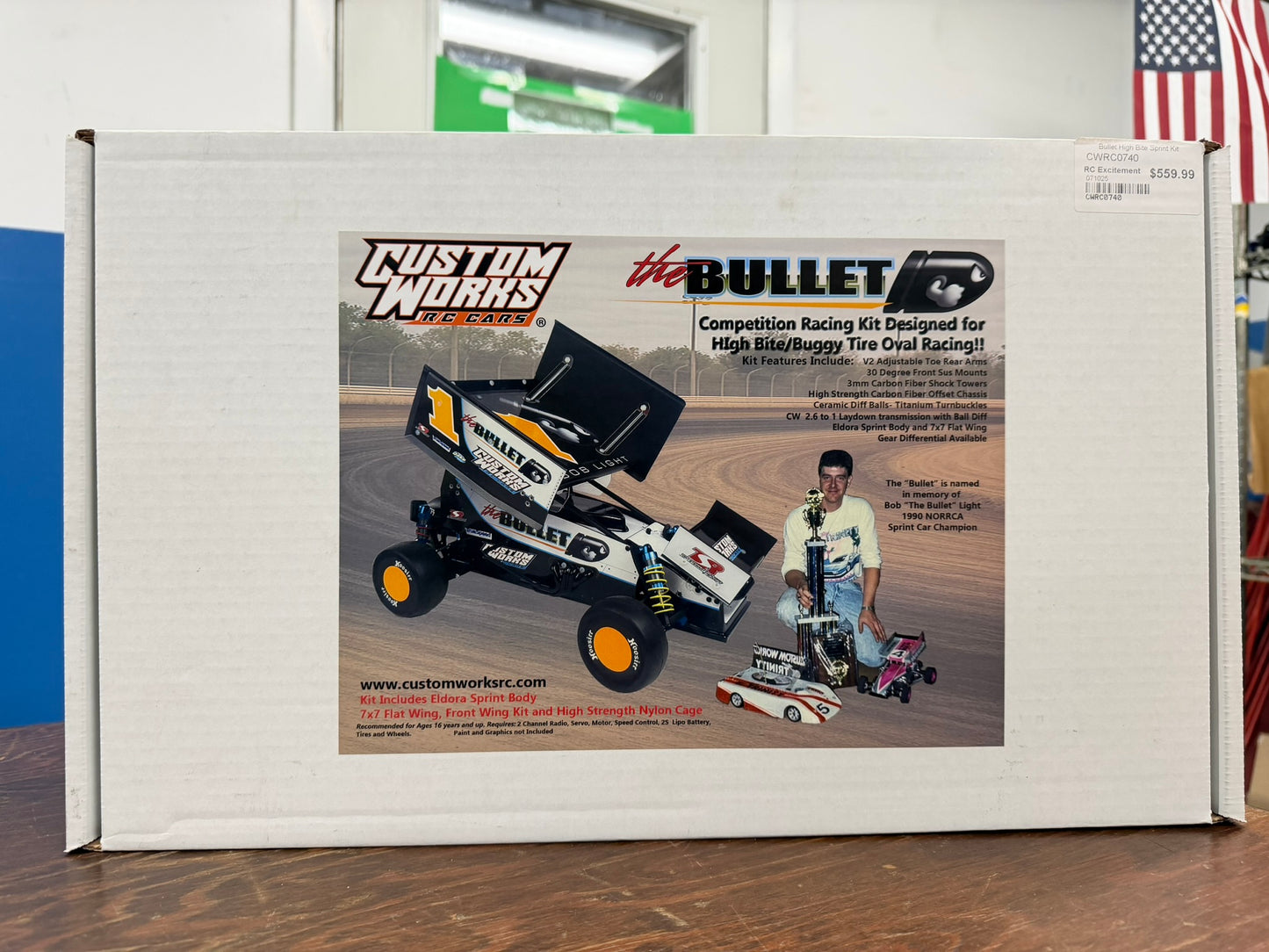 Custom Works RC Bullet High Bite Sprint Car Kit, CW-0740