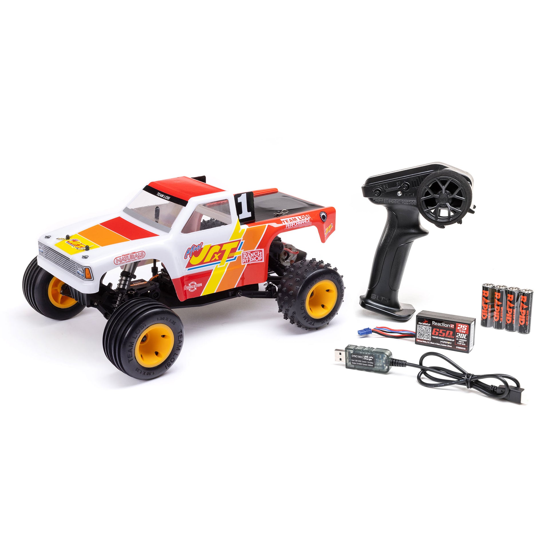 Losi 1/16 Mini JRXT RTR with included accessories