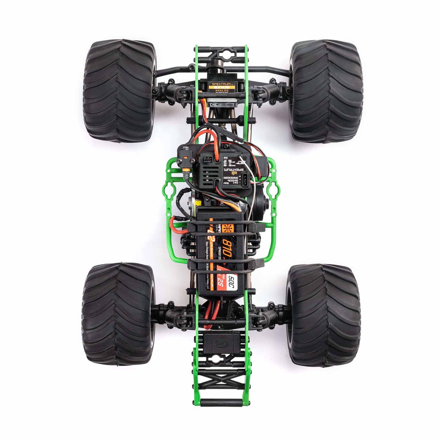 Mini LMT Grave Digger 2S 4X4 RTR Brushed Monster Truck (Battery & Charger Included), Green