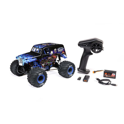 Mini LMT Son Uva Digger 2S 4X4 RTR Brushed Monster Truck (Battery & Charger Included), Blue