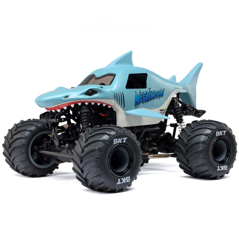 Mini LMT Megalodon 2S 4X4 RTR Brushed Monster Truck (Battery & Charger Included), Blue