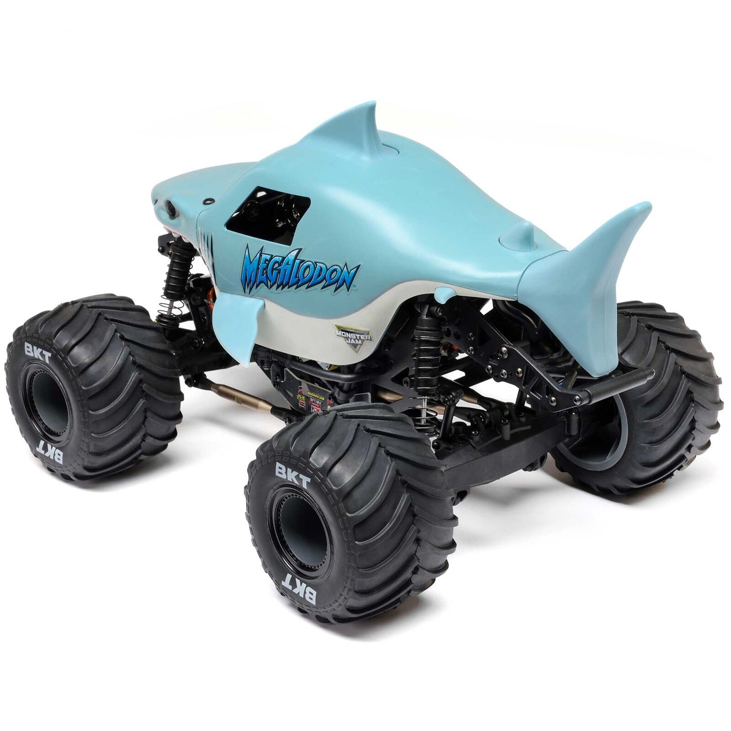 Mini LMT Megalodon 2S 4X4 RTR Brushed Monster Truck (Battery & Charger Included), Blue