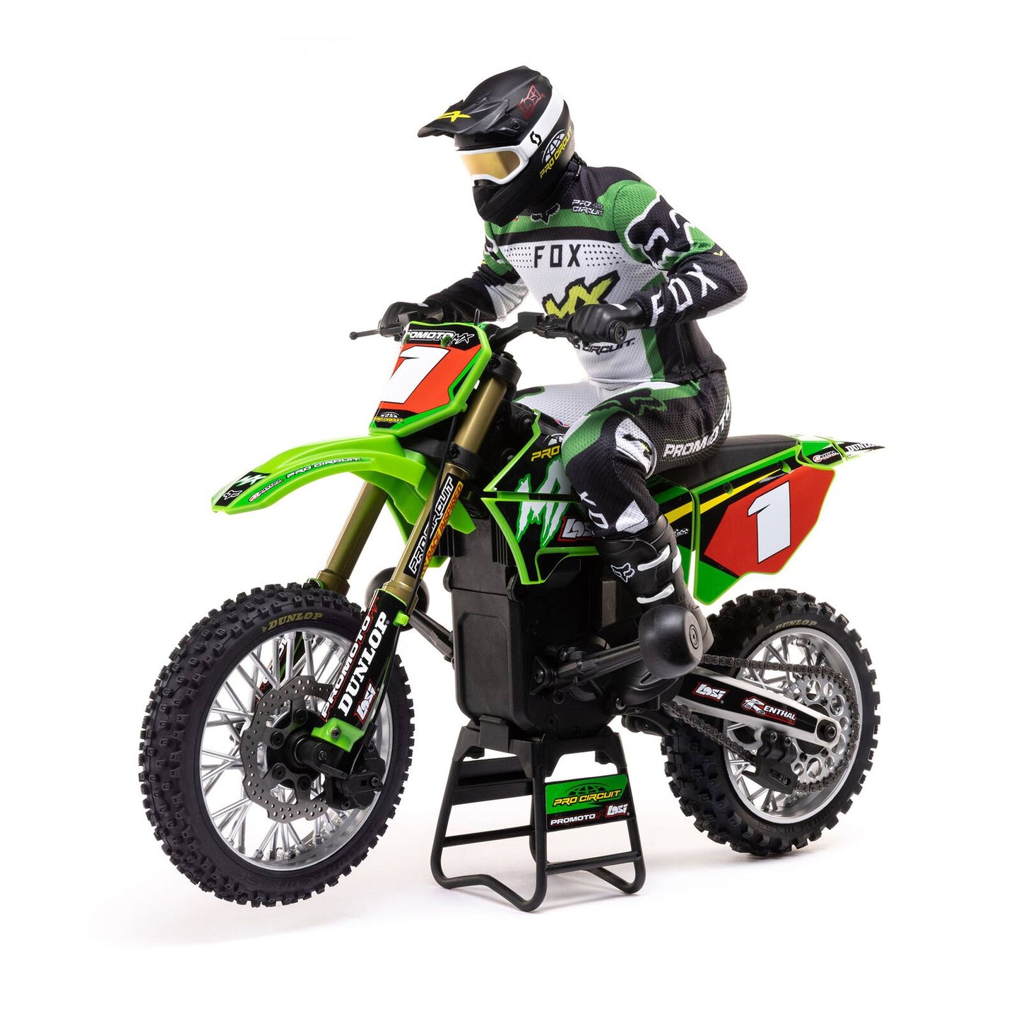 Promoto-MX Pro Circuit 2S RTR Brushless Motorcycle (Battery and Charger Included), Green