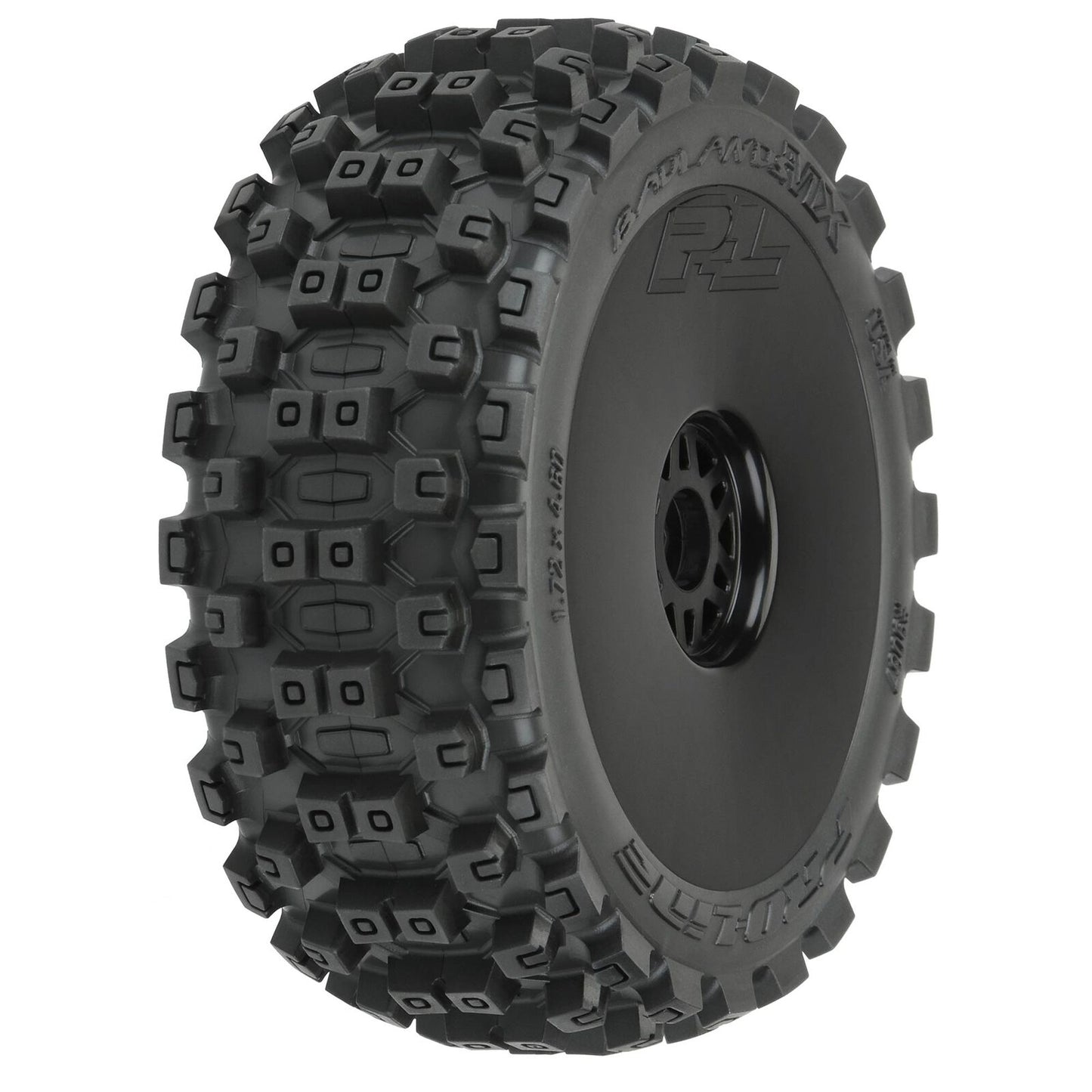 Pro-Line Badlands MX Pre-Mounted 1/8 Buggy Tires (Black) (2) (M2) w/Mach 10 Wheel