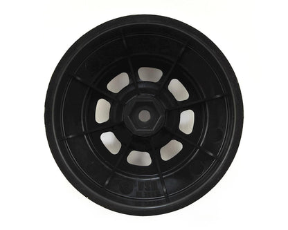 DE Racing Speedway Short Course Wheels (Black) (4) (21.5mm Backspace) (Slash Rear) w/12mm Hex