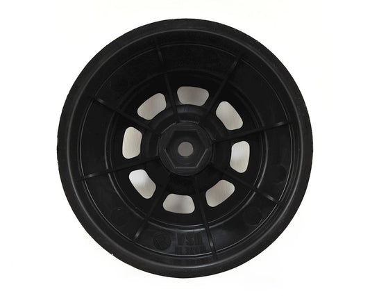 DE Racing Speedway Short Course Wheels (Black) (4) (21.5mm Backspace) (Slash Rear) w/12mm Hex