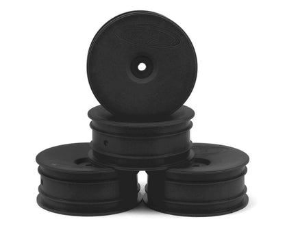 DE Racing "Speedline" 2.2 1/10 Buggy Front Wheels (4) (B6/RB6) (Black) w/12mm Hex