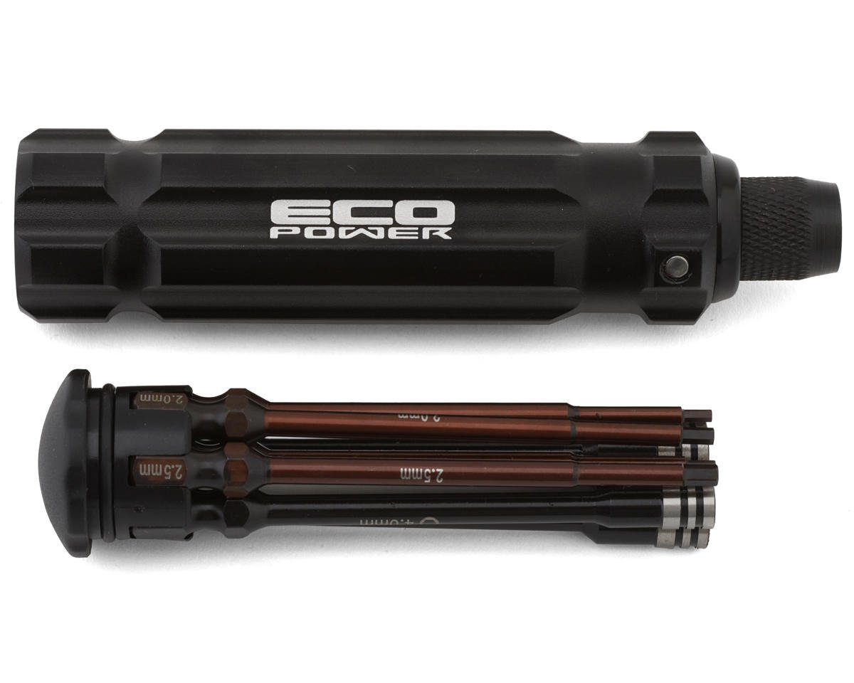 EcoPower 8-Piece Metric & SAE 1/4" Drive Hex & Nut Driver Tool Set w/Carrying Handle