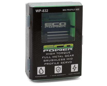 EcoPower 832 Mid Profile High Torque Brushless Rock Crawling/Bashing Servo (HV) (Waterproof) (Metal Case)