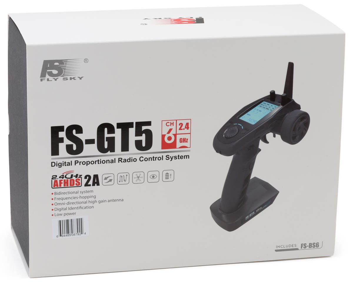 Flysky FS-GT5 6-Channel Transmitter w/FS-BS6 Receiver