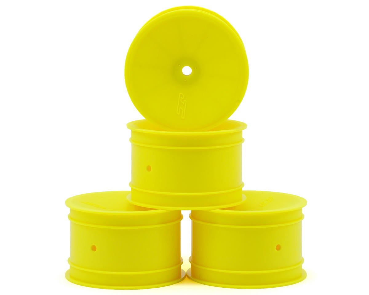 JConcepts Mono 2.2 Rear Wheels (Yellow) (4) (B7/B6/B74/RB6) w/12mm Hex