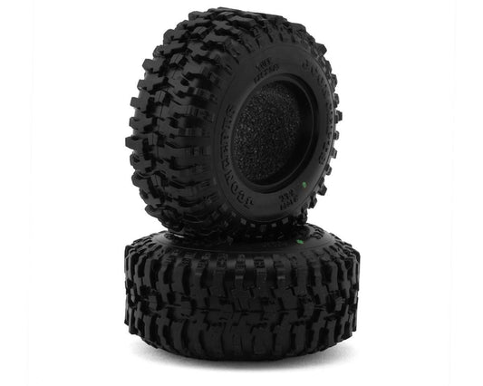 JConcepts Tusk 1.0" All Terrain Crawler Tires (2) (2.25") (Green) for Traxxas TRX-4M
