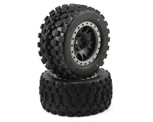 Pro-Line X-Maxx Badlands MX43 Pro-Loc Pre-Mounted All Terrain Tires (MX43) w/Impulse Pro-Loc Wheels (Black) (2)