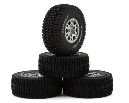 Pro-Line Mojave Grom Mirage TT Pre-Mounted Tires (Silver) (4) (Medium) w/12mm Hex