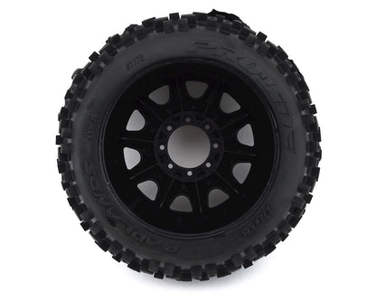 Pro-Line Badlands 3.8" Pre-Mounted Truck Tires (2) (Black) w/Raid Wheels (M2)