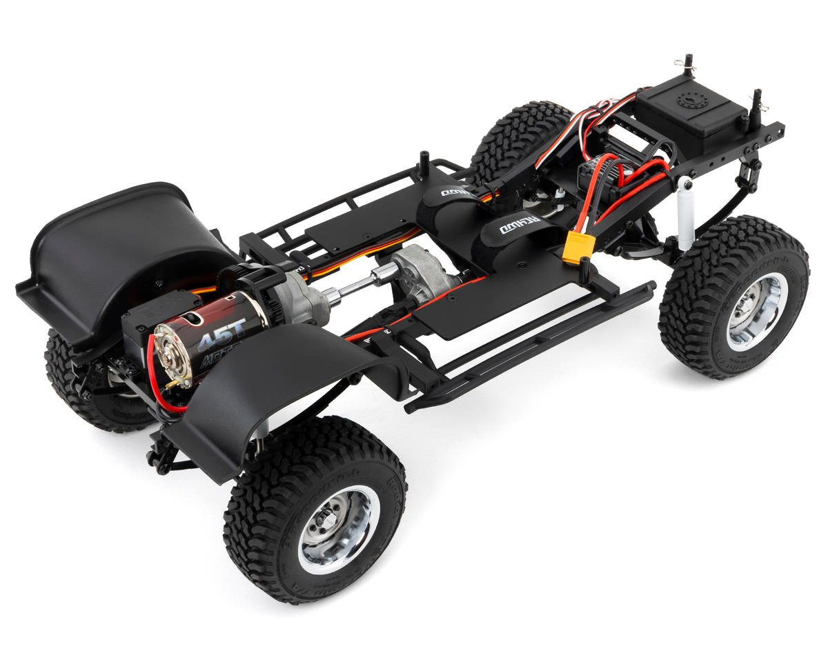 RC4WD Trail Finder 2 "LWB" RTR W/ Chevrolet K10 Scottsdale Hard Body Set (Black)