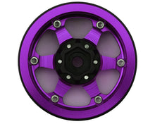Treal Hobby Type H 1.9" 6-Spoke Beadlock Wheels (Purple) (4)