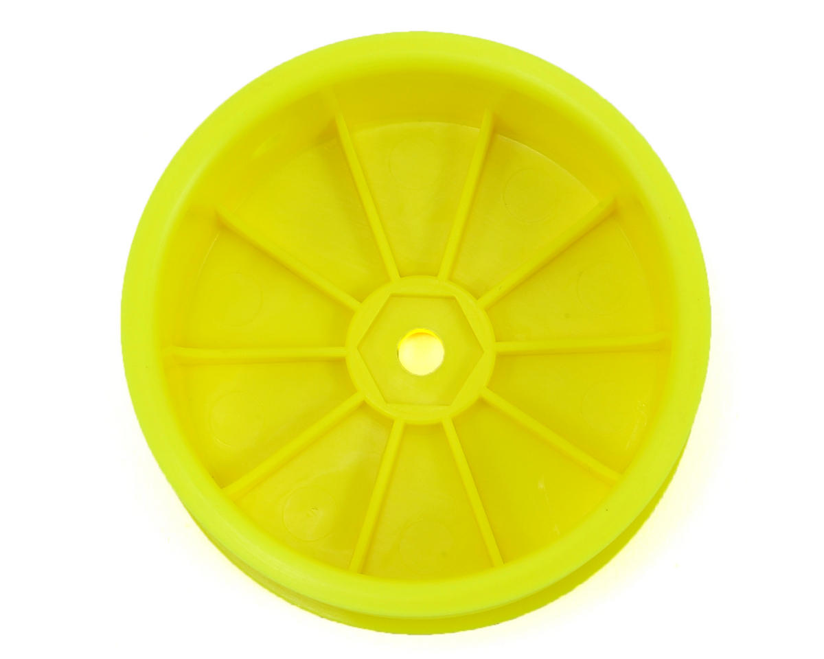 Team Losi Racing 12mm Hex Front 1/10 Buggy Wheels (2) (22 3.0) (Yellow)