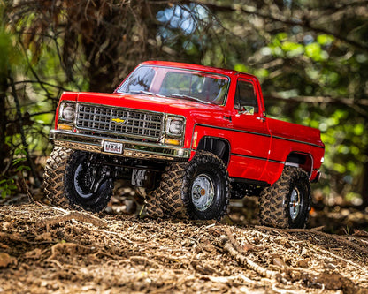 Traxxas TRX-4 1979 Chevrolet K10 Rock Crawler in Red - side profile