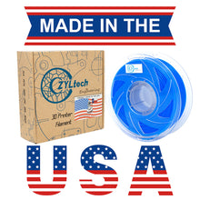 Fluorescent Blue PLA 3D Printer Filament 1.75mm 1 kg 2.2 lbs
